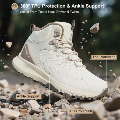Women’s Waterproof Hiking Boots Lightweight Comfortable Trail Walking Outdoor Boots