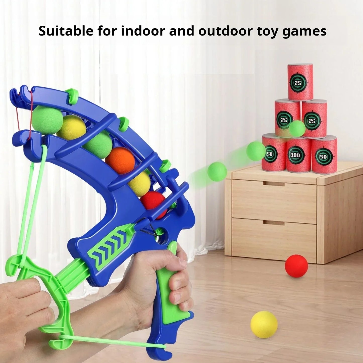 Throw Sport Slingshot Target – Sticky Ball Dartboard Basketball Outdoor Educational Game